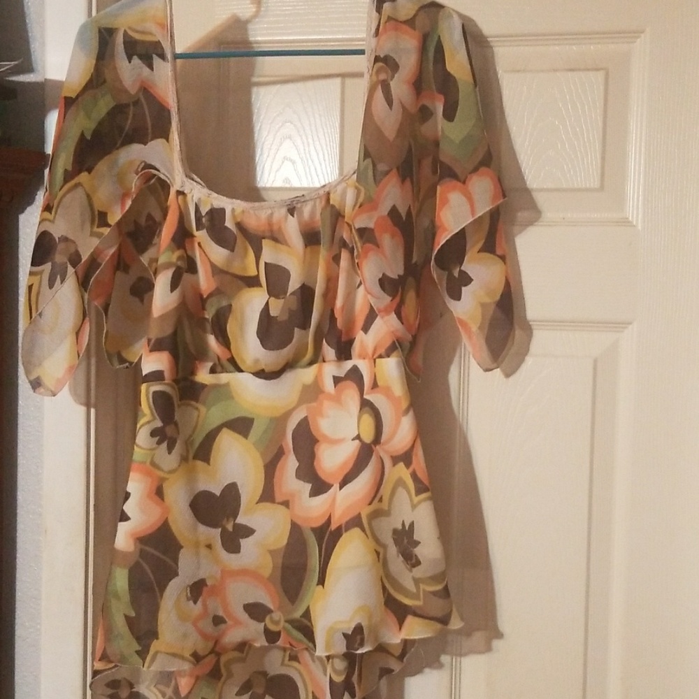 Dress Barn Floral top 2x